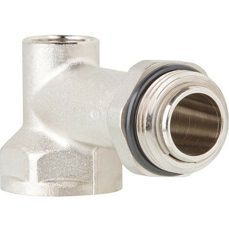 Raccord coude 1" long avec manchon 1/2"