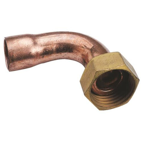 RACCORD COUDE 2 PIECES AVEC ECROU PRISONNIER - 2A GCU