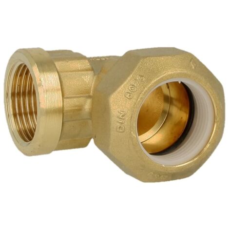 Raccord coudé 20 mm  1/2’’ FF pour tuyaux PE et PVC