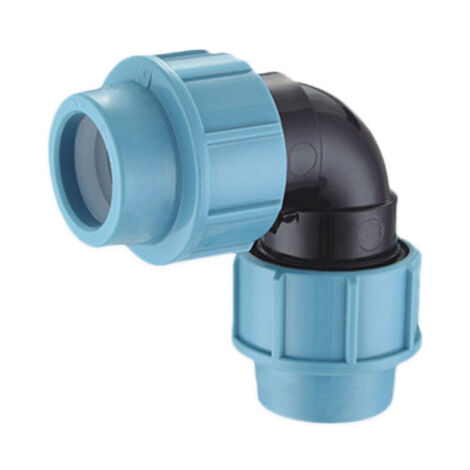 Raccord coudé 90 degrés pour tuyau PE Filetage femelle Pour usage intérieur et extérieur dans les systèmes d'approvisionnement en eau et d'irrigation Pression max 16bar 25mm