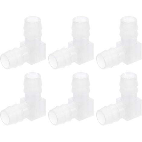 Raccord Coudé à 90 Degrés pour Tuyau de 13/16", Lot 4 Connecteurs en Forme L Valve d'Air d'Aquarium et Tuyauterie Aquariums Étangs - 1/6"