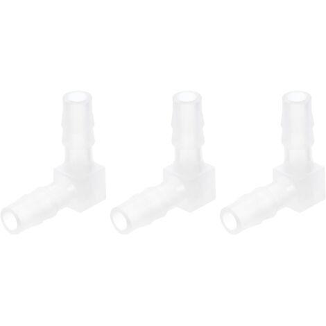 Raccord Coudé à 90 Degrés pour Tuyau de 13/16", Lot 4 Connecteurs en Forme L Valve d'Air d'Aquarium et Tuyauterie Aquariums Étangs - 4mm