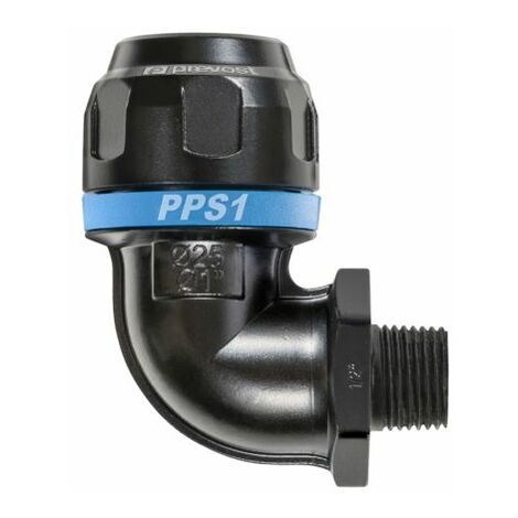 Raccord coudé Aluminium PREVOST, filetage R 1/2, dia. 25mm ( Prix pour 1 )