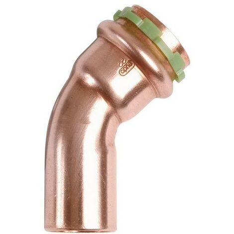 Raccord coudé cuivre 45° Sudropress mâle femelle 12 - AALBERTS - 6670171