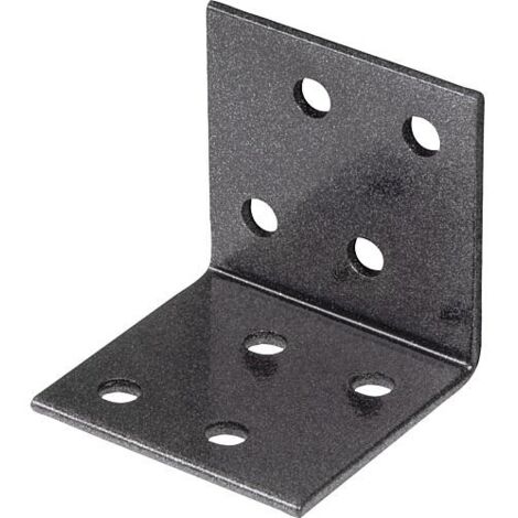 Raccord coudé DURAVIS® 40 x 40 x 40 mm, matériau : Acier, galvanisé sendzimir, surface : noir-diamant