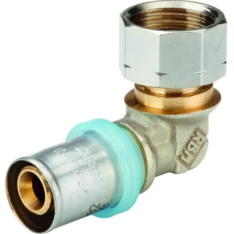 Raccord coudé écrou libre - RBM - 16 x 2 3/4'
