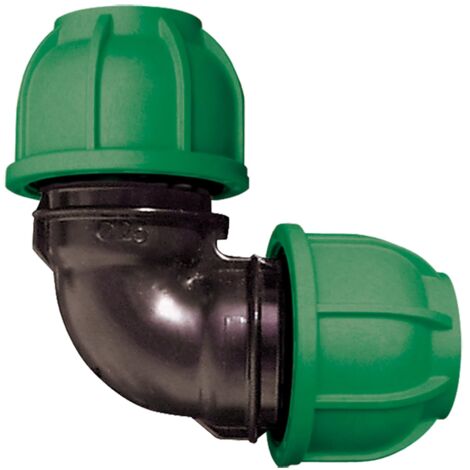 Raccord coude Égal Jardibric Raccordements Arrosage Enterré Raccord de compression PN10 (Ø20)