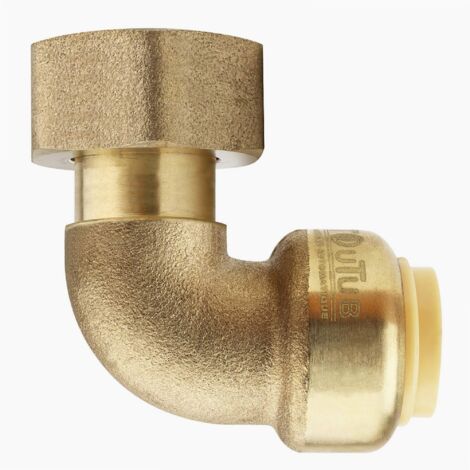 Raccord coude Femelle laiton ø16 Toutub - BOUTTÉ F 15x21 mm