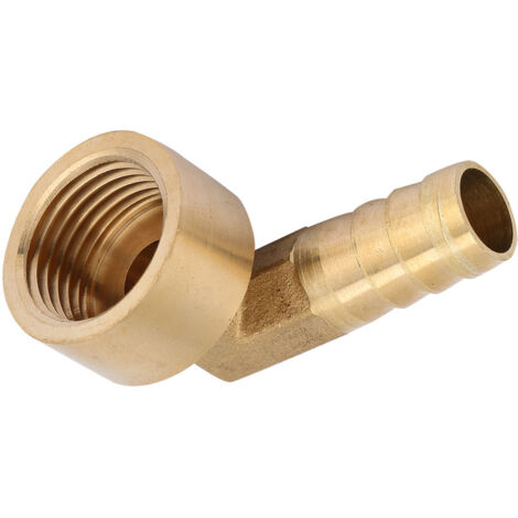Raccord coudé laiton 12mm, filetage femelle G1/2 pour tuyau flexible - Adaptateur raccord rapide