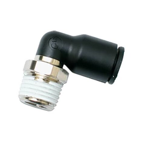 Raccord coudé Legris LF 3000 vers NPT 1/4 Enfichable, 8 mm ( Prix pour Boîte de 10 )