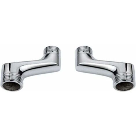 Raccord coudé pour douche Laiton de haute qualité Adaptateur G1/2 à G3/4 inclus Résistance à la corrosion Installation facile