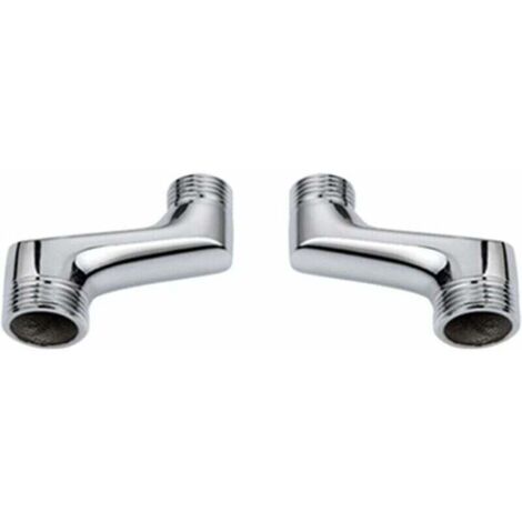 Raccord coudé pour douche – Laiton de haute qualité – Adaptateur G1/2 à G3/4 inclus – Résistance à la corrosion – Installation facile