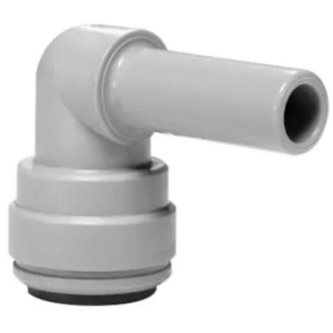 Raccord coudé rigide 90° Push-Fit en acétal gris pour tuyau 5/16" (8 mm)