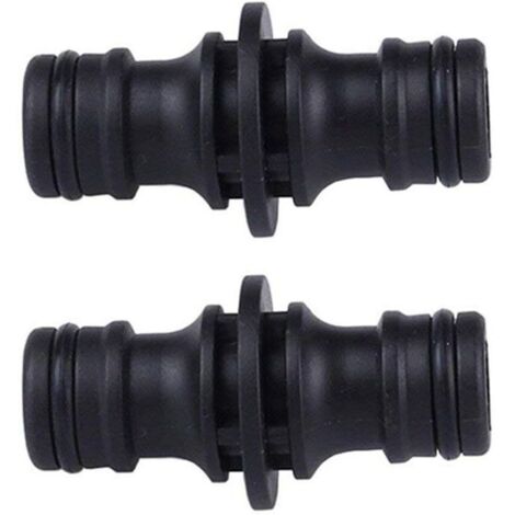 Raccord Couplage Double Mâle en Plastique Renforcé Métal pour Tuyau d’Arrosage – Lot de 2, Compatible Universel