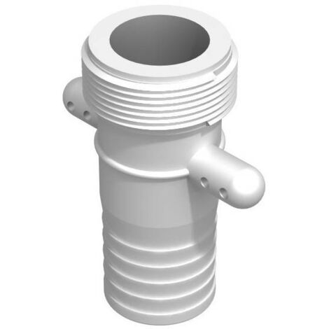 Raccord cranté male 1''1/2 BSP - male cannelé droit 38mm