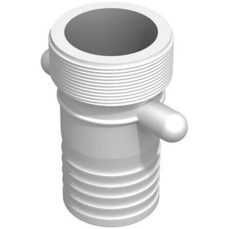 Raccord cranté male 2''1/2 BSP - male cannelé droit 63mm