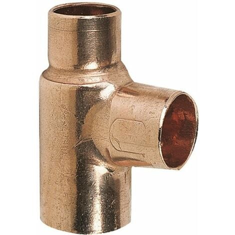 FPLUS Raccord cuivre en T réduit à souder - Femelle - diamètre 22 - 28 - 22 mm