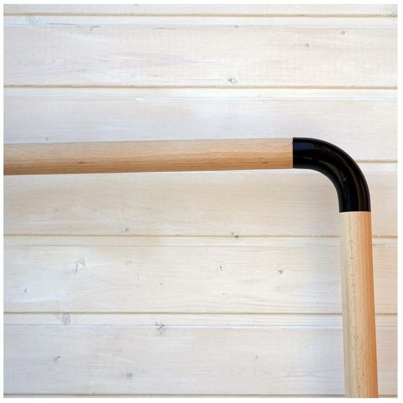 Raccord d angle aluminium Noir Brillant