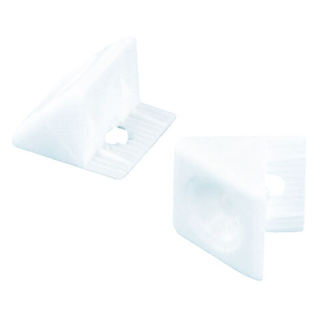Raccord D'angle De Paroi Arrière Plastique Blanc 14mm -  20 Pce - Vynex