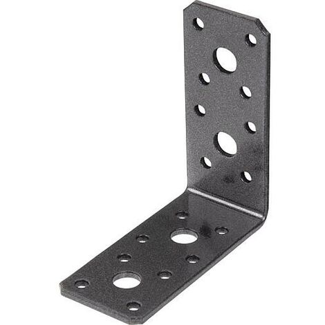 Raccord d´angle DURAVIS® 90 x 90 x 40 mm, matériau : Acier, galvanisé sendzimir, surface : noir-diamant