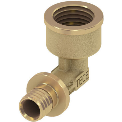 Raccord d'angle TECEflex en laiton rouge d= 16 mm x 1/2 IG