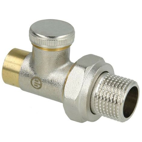 Raccord d'arrêt 1/2" x 15 mm droit peut être bloqué