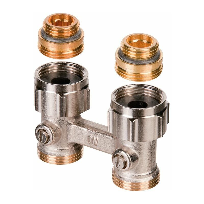 Raccord d'arrêt droit - M 3/4' - M 1/2' - ZB Multiflex - Oventrop