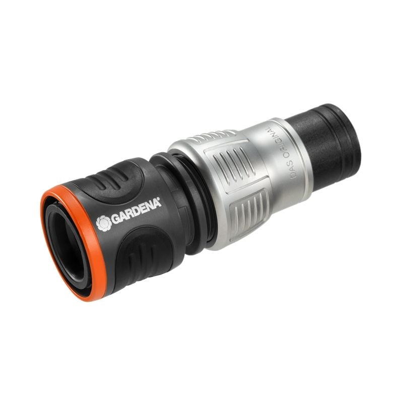 Gardena - 18253-50 anschlussstück wasserschlauch raccord aqua stop, noir, 10 x 3.5 x 3.5 cm