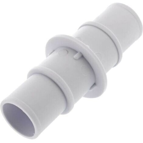 Raccord d'aspiration droit pour piscine – Compatible 32 mm et 38 mm – Résistant UV, en PVC rigide – Lot de 1