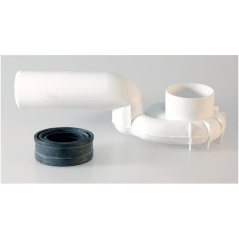 Raccord d'aspiration IDS pour urinoir. Vidange vertical blanc