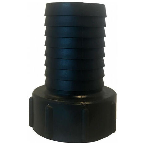 Raccord de bidon IBC avec buse rainurée. PP.IBC IG 2' (S60x6) -1'. 25mm