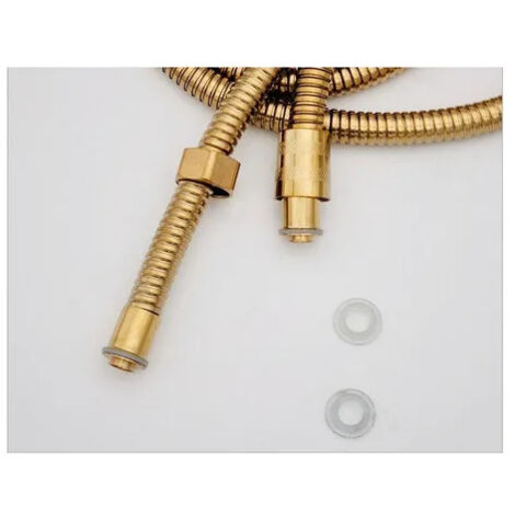 Raccord de flexible de douche 15 m finition dore