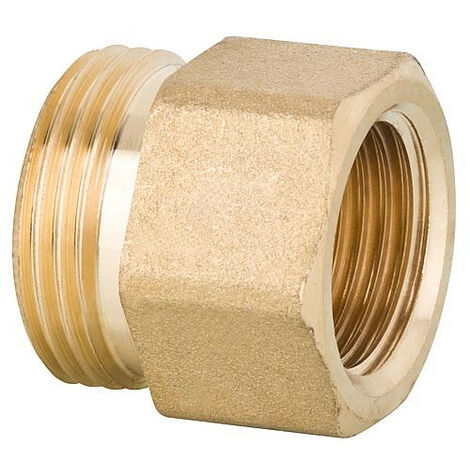 Raccord de jonction passage filetage male filetage femelle 3/4 filetage femelle euroc en laiton poli