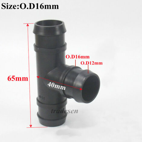 Raccord de raccordement rapide pour tuyaux d&39arrosage, en plastique PVC, PE, 16/20/25/32mm, 1 à 5 pièces,1Pcs,O.D16mm