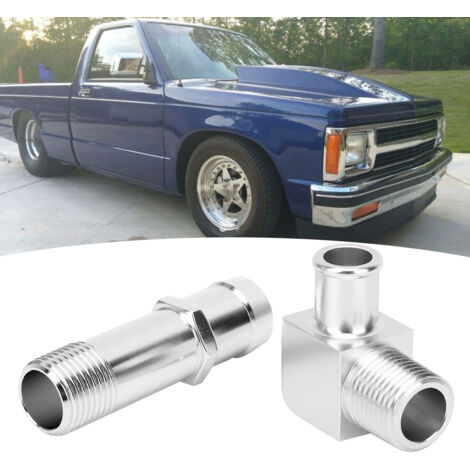 Raccord de radiateur 90 degrés 3/4" et 5/8" pour pompe à eau - Compatible Chevrolet SBC V8