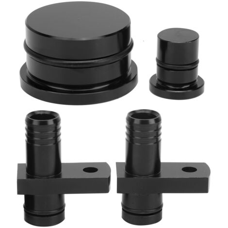 Raccord de réacheminement PCV avec prise de port de réacheminement et prise de résonateur pour GM Duramax 6.6L 2004.52010Noir