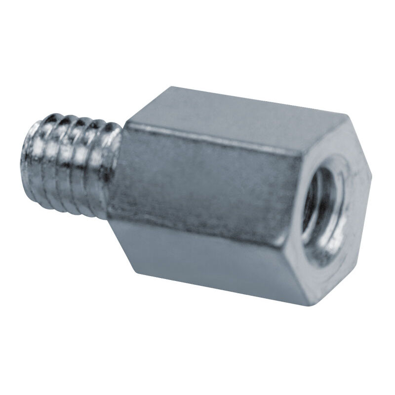 Raccord de réduction acier zingué - Femelle M8 - Male M7 - Boite de 50