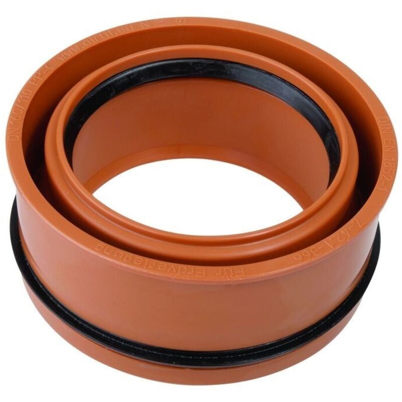 Piece de reduction interieur pour eaux usees en DN160 x 125 concentrique pour tubes sous terres