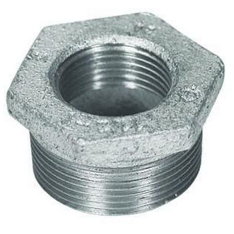 Raccord de réduction en fonte d'acier Atusa, n° 241, galvanisé, 2 x 1 1/2