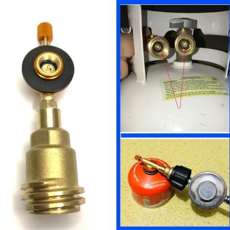 Raccord de réservoir de gaz propane en laiton et cuivre de type américain pour réchauds de camping portables