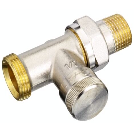 Raccord de retour Danfoss RLV15, passage DN15 (1/2") x DN20 (3/4") Eurokonus
