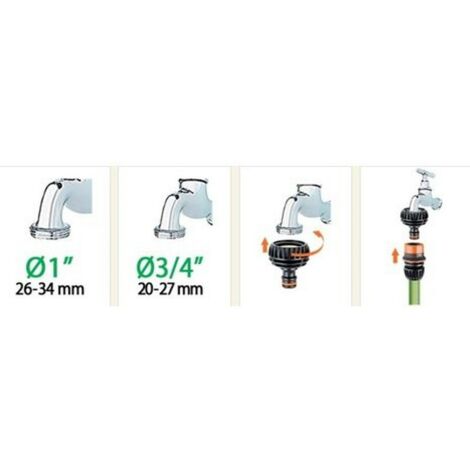 Raccord de robinet Ecogrip 3-4" - 1"