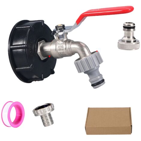 Raccord de robinet en laiton chromé - Laiton S606 vers 4/5 pouce + Embout métallique + Embout plastique - Image principale