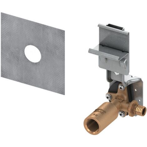 Raccord de robinet TECEprofil avec fixation murale 1/2 x 1/2, version longue