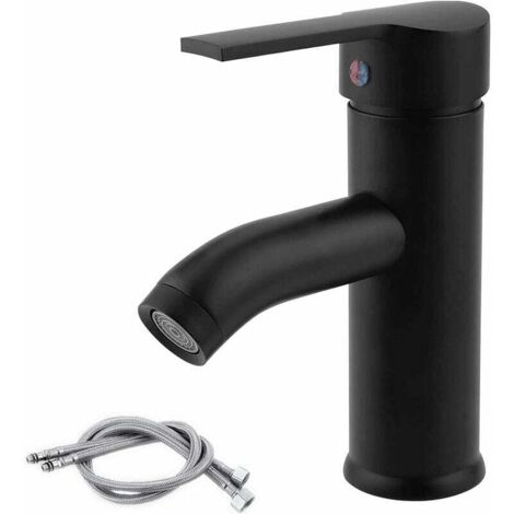 Raccord de robinet universel en acier inoxydable tressé, tuyau d'alimentation durable et flexible pour évier (eau chaude et froide)
