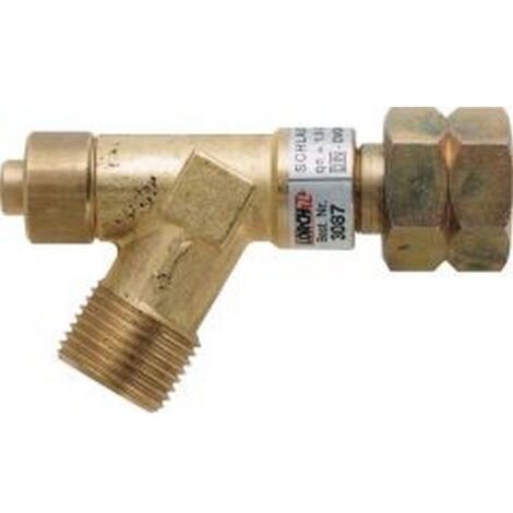 Raccord de sécurité pour tuyau flexible, Pression du gaz : 1,5 bar, Puissances à qn (kg/h) de 4,0 bar 2,2