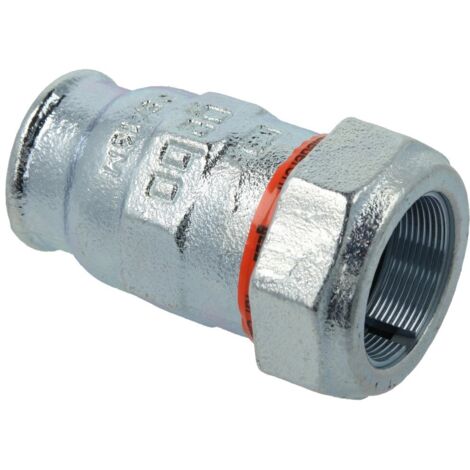 Raccord de serrage transition pour tube de fumée 1 1/2’’ FF
