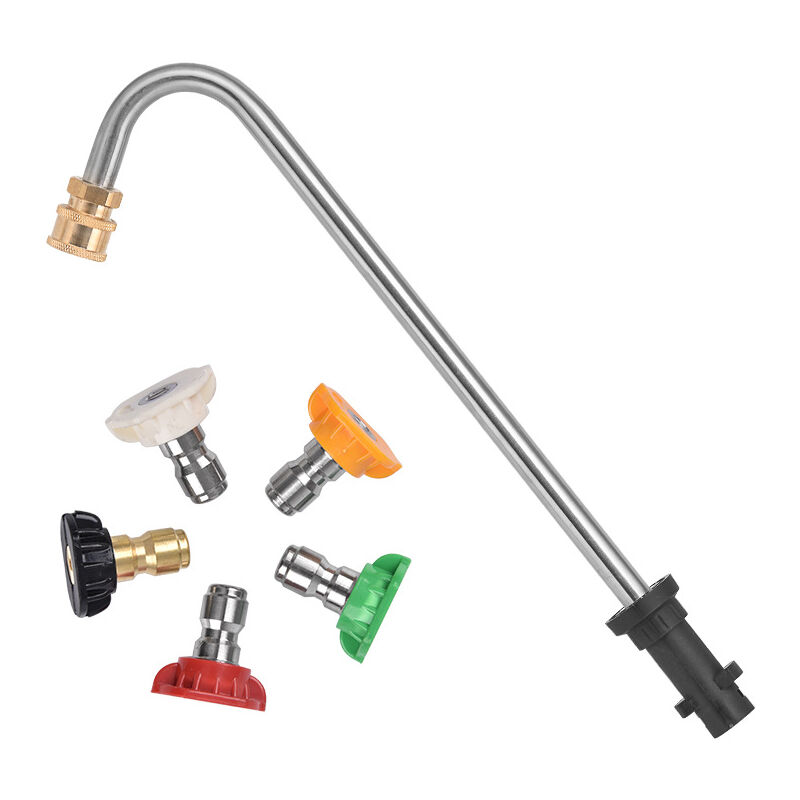Raccord de transfert de pistolet à eau haute pression, lave - auto cinq couleurs buse mousse pot accessoires raccord rapide