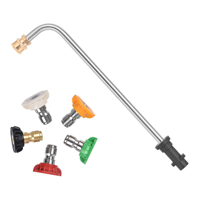 Raccord de transfert de pistolet à eau haute pression, lave - auto cinq couleurs buse mousse pot accessoires raccord rapide