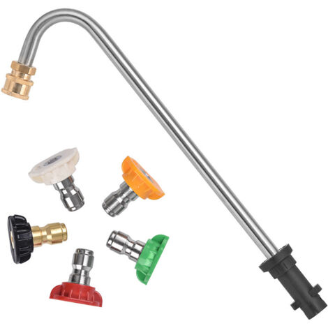 Raccord de transfert de pistolet à eau haute pression, lave - auto cinq couleurs buse mousse pot accessoires raccord rapide